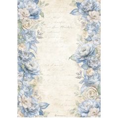   Stamperia rízspapír - A4 - Timeless - Floral Borders - DFSA-41030