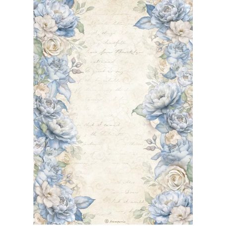 Stamperia rízspapír - A4 - Timeless - Floral Borders - DFSA-41030