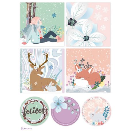 Stamperia rizspapír - Téli pillanatok - A4 - DFSA-4422 - Raktáron