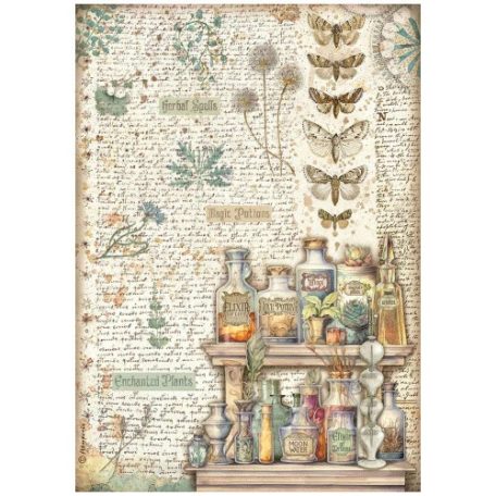 Stamperia rizspapir - A4 - Fortune - Alchemy - DFSA-4872