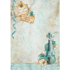 Stamperia rizspapir - A4 - Masquerade - Hegedű - DFSA-4983