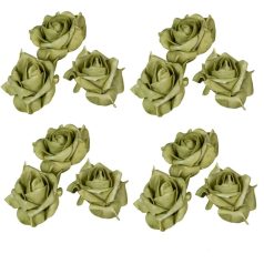 Polyfoam rózsafej - Zöld - 4 cm - 12 db/csomag