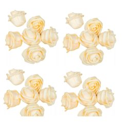 Polyfoam rózsafej - Krém-barack - 4 cm - 50 db/csomag