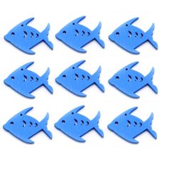 Halacska kék 6x4 cm - 1 db vagy 12 db/csomag 