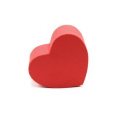 Papírdoboz szív piros - 18x16x7,7 cm