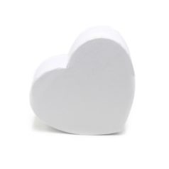Papírdoboz szív fehér - 18x16x7 cm