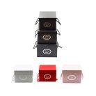 Papírdoboz - Fehér - 19 cm, 17 cm,15 cm - 3 db-os szett 