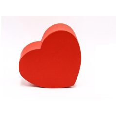 Papírdoboz szív piros - 22,5x20x9,5 cm