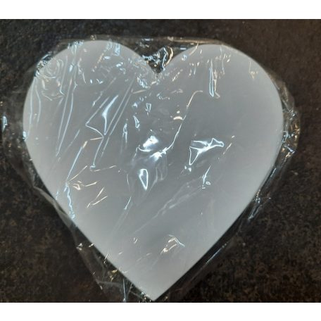 Szív alakú doboz - Fehér - 3 db-os szett - 26 cm, 29 cm, 33 cm 