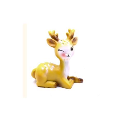 Bambi figura csukott szemű - 7,5 x 6,5 x 3cm