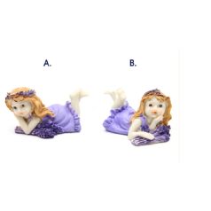 Kislány levendulával - 2 féle - 10 cm