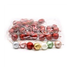 Drótos alma - Ezüst - 2 cm - 10 db -20 db-30 db-os