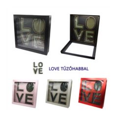Virágdoboz "LOVE" - 2 színben - 50x50x11 cm  