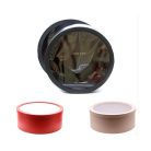 Papírdoboz kerek átlátszó tetejű 3 színben - 2 db-os szett - 45x18 cm, 43x17 cm