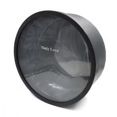   Papírdoboz kerek átlátszó tetejű 3 színben - 2 db-os szett - 45x18 cm, 43x17 cm