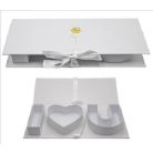 Papirdoboz fehér - I love you - 45,5x19,5x6,5 cm 