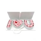 Papirdoboz fehér - I love you - 45,5x19,5x6,5 cm 