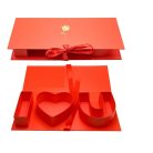 Papirdoboz - Piros - I love you - 45,5x19,5x6,5 cm