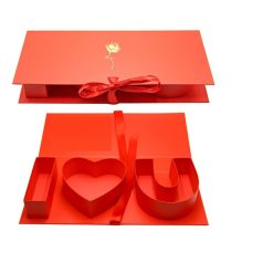 Papirdoboz - Piros - I love you - 45,5x19,5x6,5 cm