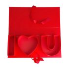 Papirdoboz - Piros - I love you - 45,5x19,5x6,5 cm
