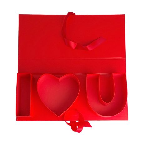 Papirdoboz - Piros - I love you - 45,5x19,5x6,5 cm