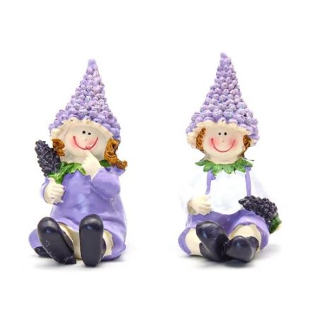 Levendulás gyermek lila-fehér - 2 féle - 9,5x2,5 cm 