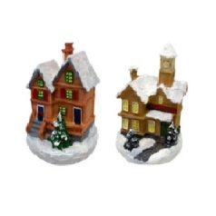 Karácsonyi házikó - 2 féle - 6x8,5 cm, 6x10 cm
