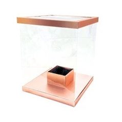 Virágdoboz - Rosegold - 40x40x50 cm 