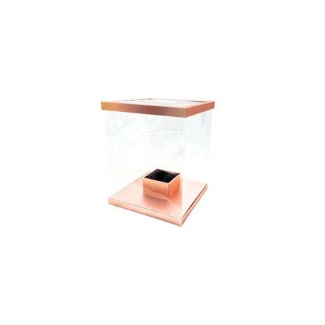 Virágdoboz - Rosegold - 40x40x50 cm 