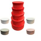  Papirdoboz bársony - 5 féle - 19 cm, 22 cm, 25 cm, 28 cm, 31 cm - 5 db/csomag 