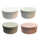  Papirdoboz bársony - 5 féle - 19 cm, 22 cm, 25 cm, 28 cm, 31 cm - 5 db/csomag 