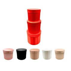 Papirdoboz szatén - 16,5 cm,19,5 cm, 23 cm - 3 db-os szett