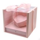 Virágdoboz fiókos - Rózsaszín - 27x27x24 cm