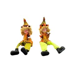 Őszi lógólábú figura - 2 féle - 4,5x10,5x4 cm