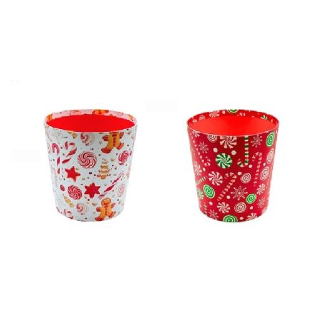 Karácsonyi papirdoboz - 2 féle - 15x18x18 cm