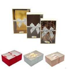 Papirdoboz akril tetővel - 3 színben - 3 db-os szett