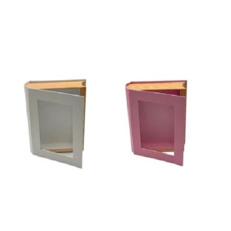 Papirdoboz köny alakú - 2 színben - 17x14x4,5 cm