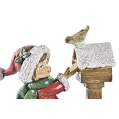 Karácsonyi lány figura - 13  cm - Raktáron