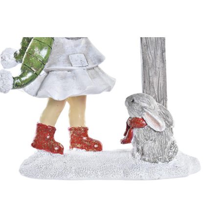 Karácsonyi lány figura - 13  cm - Raktáron