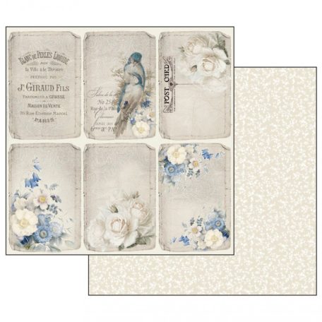 Stamperia scrapbook papír - New England 1. - 2 oldalas - 31,5 x 30,5 cm