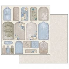   Stamperia scrapbook papír - New England 2. - 2 oldalas - 31,5 x 30,5 cm