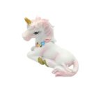 Kerámia unikornis virágfüzérrel - 5,5x5x2,5 cm