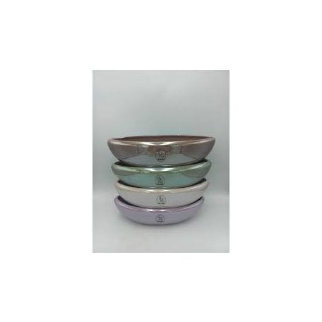Kerámia csónak kaspó fényes - több színben - 26 cm, 36 cm