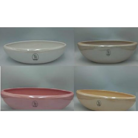 Kerámia csónak kaspó fényes - több színben - 26 cm, 36 cm