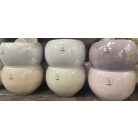 Kerámia gömb kaspó fényes - több színben - 10 cm, 20 cm