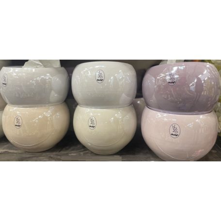 Kerámia gömb kaspó fényes - több színben - 10 cm, 20 cm