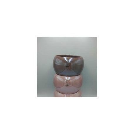 Kerámia gömb kaspó fényes - több színben - 10 cm, 20 cm