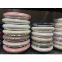 Kerámia kaspó  fényes - több színben - 20 cm