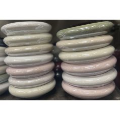 Kerámia kaspó  fényes - több színben - 20 cm