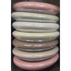 Kerámia lapos tál - több színben - 20 cm